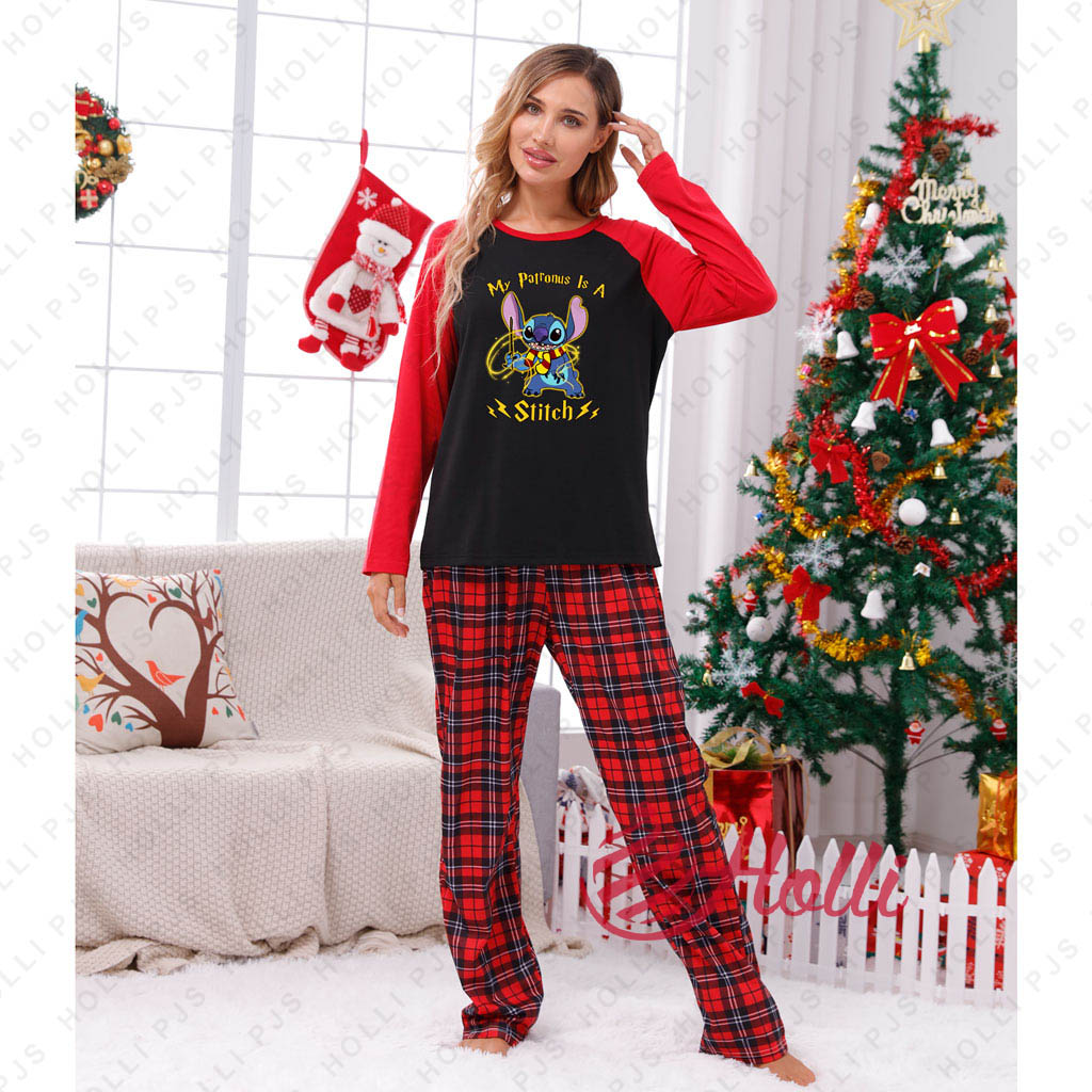 My Patronus Is A Stitch Disney Family Christmas Onesie Pajamas - Holli ...