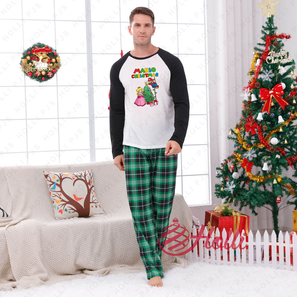 Super Mario And Princess Mario Christmas Holiday Pajamas Sets - Holli ...